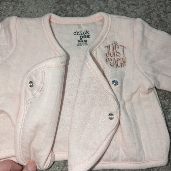 Chick Pea 2pc baby girl outfit. Pull over sweater. - Picture 4 of 4